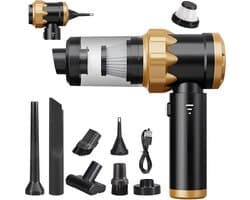 Stofzuiger - Kruimelzuiger - Handstofzuiger - Draadloze Handstofzuiger Auto - Handstofzuiger Oplaadbaar - Krachtige 22000 Pa - Lichtgewicht Mini - Voor Auto, Huis En Keuken - Zwart