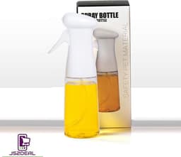 JS2DEAL Olijfolie Sprayer - 210ML - hervulbare olie sprayer verstuiver- gezonder koken - perfect voor airfryer, salades en grillen - Wit — thumbnail 1