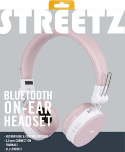 STREETZ HL-BT402 Opvouwbare draadloze On-ear hoofdtelefoon met microfoon - Roze — thumbnail 5
