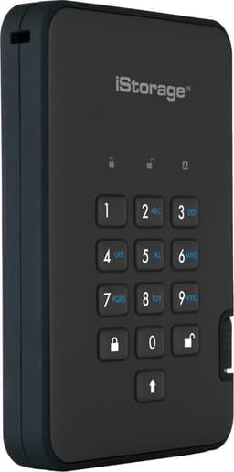 iStorage diskAshur2 SSD - externe harde schijf - 8 TB - SSD - Cijfercode - Zwart — thumbnail 2