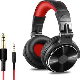 OneOdio Studio Dj Headphone Pro 10 - Over-ear Koptelefoon - Hoofdtelefoon - DJ set - Kop Telefoon - Professionele Koptelefoon - Muziek Studio - DJ Set Mengpaneel - DJ Headphones (Rood) — thumbnail 1