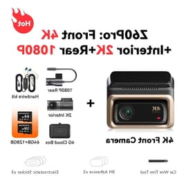 Dashcam – Auto Camera – Video Recorder – Rijcamera – 3-Kanaals 4G Variant – 4K HDR Beeldkwaliteit – ADAS Veiligheidswaarschuwingen — thumbnail 1