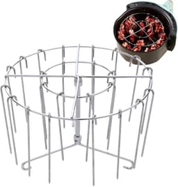 Airfryer Hangspies Rek - Airfryer rooster - Spiesenrek - Brochettehouder - BBQ Accessoire - Air Fryer Koken Accessoires - Airfryer accessoires - Met 24 Spiesen — thumbnail 1