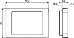 Elektronische Weekprogramma Thermostaat voor Wandmontage - 230V met Touchscreen — thumbnail 3