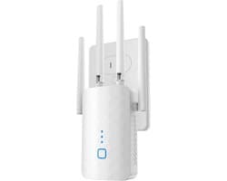 Wifi Versterker 1200 Mbit/s Dual Band (2.4GHz & 5GHz) met LAN-poort - Universele Repeater