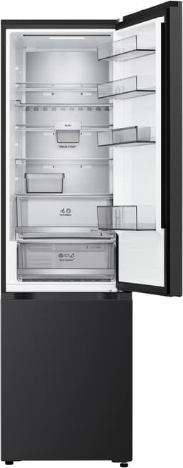 LG GBBS726CEV Koel-vriescombinatie 375L - Zwart - Energieklasse C - DoorCooling voor gelijkmatige koeling - Fresh Balancer voor optimale versheid - Stille Smart Inverter Compressor en ThinQ wifi bediening — thumbnail 3