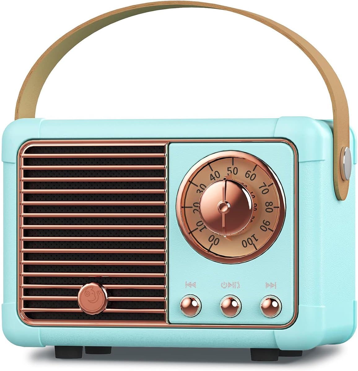 TENZHVXI - Retro Bluetooth-luidspreker - Vintage Radio Bluetooth-luidspreker - 3W Krachtig Geluid/FM-Radio 87–108 MHz - Blue — afbeelding 1