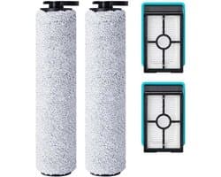 Vervangende borstelrol en HEPA-filter Geschikt voor de Bissell CrossWave HF2/3845N/3831 steelstofzuiger Geschikt voor snoer, 2 borstelrollen + 2 HEPA-filters