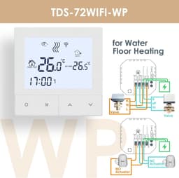 Slimme Wifi Thermostaat voor Elektrische en Water Vloerverwarming met Spraakbesturing — thumbnail 4
