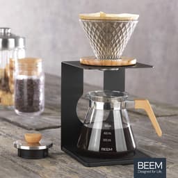 Glazen Handfilter Koffiezetapparaat Set voor 4 Kopjes | Handmatige Koffiebrouwkunst — thumbnail 2