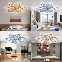 Moderne Plafondventilator met Dimbaar LED Licht en Afstandsbediening — thumbnail 3
