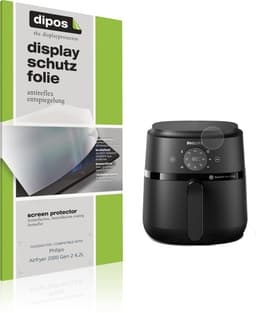 dipos – 2x Matte Beschermfolie geschikt voor Philips Airfryer 2000 Gen 2 4.2L | Krasbestendige & antireflecterende Screenprotector Ultra-Thin — thumbnail 2