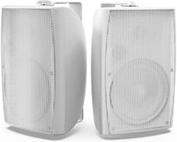 Waterdichte Buitenluidspreker 6.5 Inch - 200W Krachtige Bas - Voor Tuin, Terras en Garage (Wit)