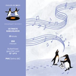 Pinguïn Records Glasheldere PVC hoezen - LP hoezen - 25 stuks - VinylCare Ultimate Shieldsleeve - LP Beschermhoezen - Hard plastic - Premium kwaliteit - Extra stevige hoeken - Buitenhoezen voor standaard LP’s - 250 Micron — thumbnail 2
