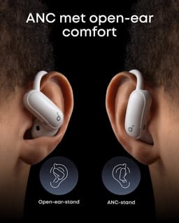 soundcore AeroFit 2 Pro by Anker - Eerste hoofdtelefoon met 2 draagmodi - 2-in-1 open ear hoofdtelefoon & semi-open - Ear ruisonderdrukking - Bluetooth 6.1 - Hi-Res - LDAC - Spatial audio — thumbnail 4