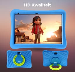 WiseQ Tablet Kinderen 2026 model - 96 GB - 6000mAh - Ouderlijk Toezicht - Kindertablet 10 inch - Kids Tablet - Android 15 - Blauw — thumbnail 3