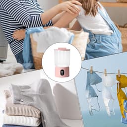 Onderbroek Wasmachine - Mini Wasmachine - Draagbaar Wassen - Draadloos Ontwerp - 14x14x14cm — thumbnail 2