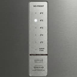 Heinner HF-M362NFXE++ Koelkast – 362 L – No Frost – Elektronische Bediening met LED-display – Superkoelfunctie – Omkeerbare Deur – RVS – 5 Jaar Garantie — thumbnail 5