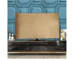 Tv Beschermhoes - Schermhoes Stof - Thuis Kantoor - Zachte Fluweel Stof - 43 Inch - Donkergroen