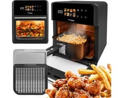 GreenBlue GB950 - AIR FRYER - Vetvrije friteuse - 1800 W - 10 l - 8 programma’s - Accessoires - Timer