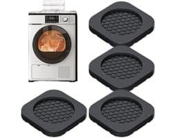 Voethouders voor houder, set van 4 trillingsdempers voor wasmachines en koelkasten