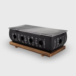 Konro Grill - Aluminium 36 x 18 cm - Japanse Barbecue - Hibachi BBQ - Japanse stijl aluminiumlegering BBQ-grill — thumbnail 1