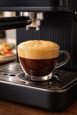 Jurrys Espressomachine - Koffiemachine - Pistonmachine - Cappuccinoapparaat - Melkopschuimer - 1.5L Inhoud - 20 bar - Zwart — thumbnail 2