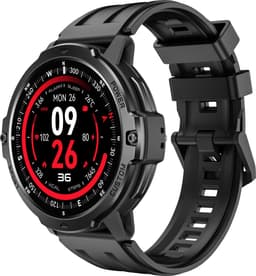 Knobbout 1.46“ Scherm(4cm) Advanced GPS Sport Smartwatch – Sportcapaciteit & Traininganalyse - GNSS Satellietnavigatie - GOMORE Trainingsalgoritme - Lactaatdrempel Test - 30 m Waterdicht- 500mAh - Zwart — thumbnail 1
