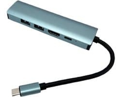 5-in-1 dockingstation met 4K HDMI, 100W PD en Gigabit Ethernet