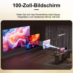 Android Mini Projector WiFi & Bluetooth | 1080p LCD Beamer met Interne Speaker | Android 11.0 + 7.000+ Apps — thumbnail 2