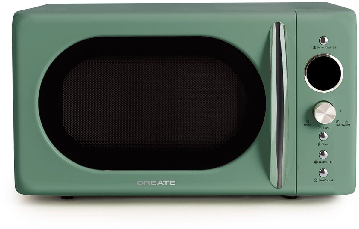 CREATE - Digitale magnetron-grill 900 W - Sage - MICROWAVE RETRO — afbeelding 1