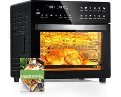 Luxe Heteluchtoven – Airfryer – Multifunctionele Combi Oven – Alles in één – 26L Inhoud – 12 Automatische Programma’s – LED Display – Zwart