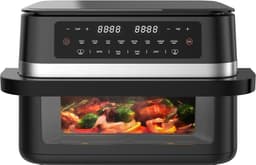 Dewelling Dual Zone Airfryer DUAF-LR-100A – 2950W – 11L XXL Heteluchtfriteuse – Uitneembare Scheidingswand - Zichtvenster — thumbnail 5