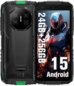 DOOGEE Fire 3 Ultra Robuuste Smartphone - 24 GB RAM - 256 GB ROM - 8350 mAh - 5,5 inch - Android 15 - IP68/IP69K Outdoor telefoon - Face ID - OTG - NFC - Groen — thumbnail 1