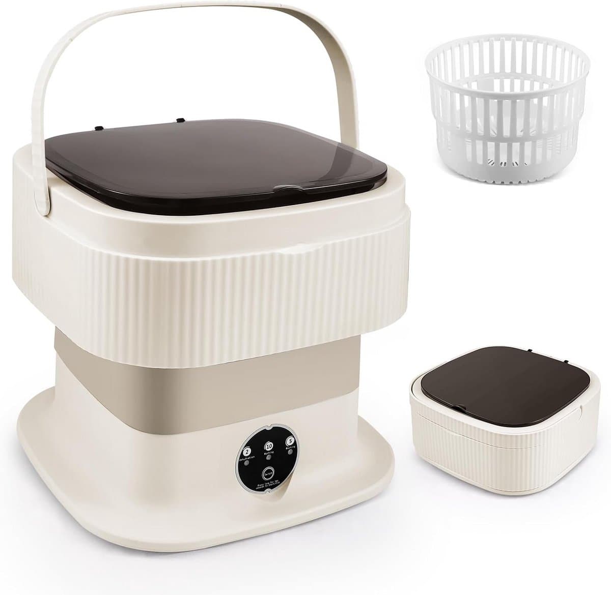 Mini Wasunit - Compacte Wasmachine - Kamperen Reizen - Met Centrifuge - 11 Liter Capaciteit — afbeelding 1