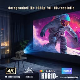 DYNA® Mini beamers - Projector - Mini beamer - Zwart - 18cm x 16cm x 7cm — thumbnail 3