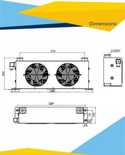 Hydraulische Luchtkoeler en Luchtgekoelde Olieradiator - Efficiënte Koeling voor Hydraulische Systemen — thumbnail 2