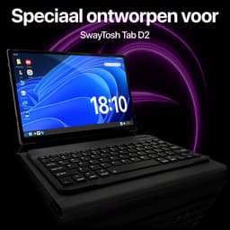 SwayTosh Keyboard Case - Tablet Hoesje - Speciaal voor SwayTosh Tab D2 - Toetsenbord Hoes — thumbnail 4