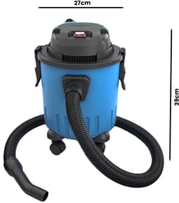 Nat-Droog Stofzuiger met Motor Technologie, 15L, Telescoopslang, blauw, voor Auto, Garage, Werkplaats, Huisdierenharen — thumbnail 3