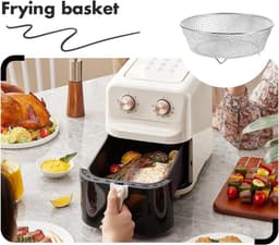 Ronde RVS Plaat voor Airfryer en Oven - Verticaal Grillen — thumbnail 6
