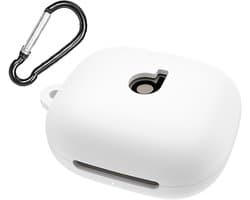 Hoofdtelefoon Houder Compatibel met Draadloze Oortjes, Draagbare Opbergtas - Neopreen Stof - Bescherming - Clip - Zwart.