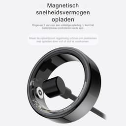 DrPhone RingSense V2 - Smart Ring - Europese ringmaat 65 - IP68 Waterdicht - 24-Uur Hartslagmonitoring – Slaapmonitor – Stappenteller – Mobiele App - Zilver — thumbnail 3