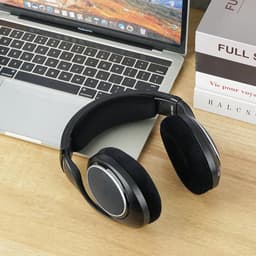 Allecto- Vervangende velours hoofdband - Compatibel met Sennheiser - Zwart - Hoofdtelefoon - HD 598/598SE/598CS/595/569/559/558/555/518/515 - Game ONE - PC360 - PC373D. — thumbnail 3