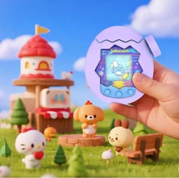 Allecto- Beschermhoes voor Tamagotchi Paradise - ultradun - schokbestendig krasbestendig - A-blauw - siliconen hoes - compatibel met Tamagotchi Paradise — thumbnail 4