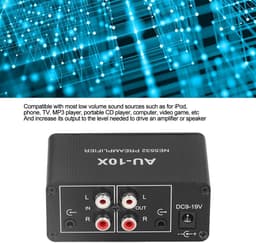 Hifi Mini-voorversterker met Hoofdtelefoonversterking voor Opname en Podium — thumbnail 3