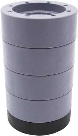Allecto- Anti-vibratiepads - Geluiddempend - Stabilisatoren mat - Kit - Wasmachine en droger - Ondersteuning - Grijs - Geschikt voor alle modellen - 4 stuks anti-vibratiepads voor wasmachine en droger, geluiddempende stabilisatoren mat kit. — thumbnail 2