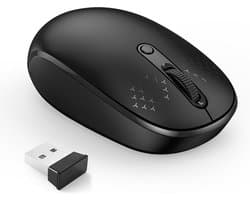 Sounix Draadloze Muis - 2.4G - Voor Laptop en Computer - DPI 1600 - Stil - Zwart