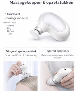 Massage Gun Mini – Massage Pistool – 4 Standen - Massageaparaat - Hoofdmassage & Scalp Massager — thumbnail 5