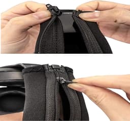 Vervangende hoofdband met ritskussens voor hoofdtelefoon - zwart, compatibel met diverse modellen — thumbnail 3