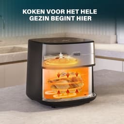 Princess 182280 Digitale Airfryer 8L - Dual heating - Dubbel verwarmingselement - 2000W - PFAS-vrij - XXL Gezinsformaat - Makkelijk schoon te maken — thumbnail 7